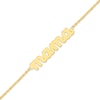 Thumbnail Image 2 of Cursive "Mama" Bracelet 14K Yellow Gold 8.25"