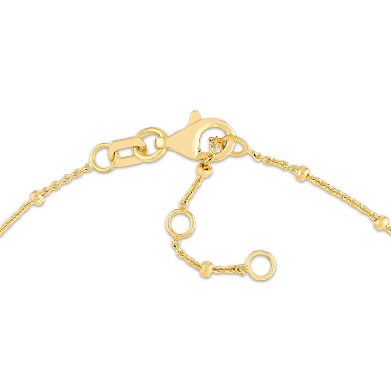 Main Image 3 of Mama Bear & Heart Charm Bracelet 14K Yellow Gold 7.25"