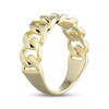 Thumbnail Image 2 of Polished Curb Link Ring 10K Yellow Gold