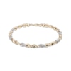Thumbnail Image 1 of KAY Lab-Grown Diamonds Men's Twist Link Bracelet 3/4 ct tw 10K Yellow Gold 8.5"