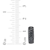 Thumbnail Image 4 of Men's Black Diamond Huggie Hoop Earrings 3/4 ct tw Black Rhodium-Plated Sterling Silver