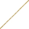 Thumbnail Image 2 of Diamond-Cut Short & Long Link Box Chain Bracelet 3.5mm Hollow 10K Yellow Gold 8.5"