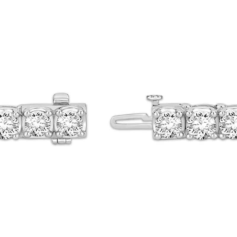 Main Image 2 of KAY Lab-Grown Diamonds Oval-Cut Tennis Bracelet 21 ct tw 14K White Gold 7"