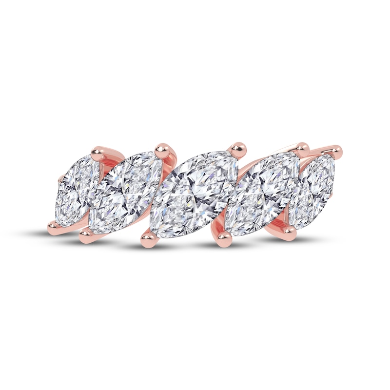 Main Image 3 of KAY Lab-Grown Diamonds Marquise-Cut Tilted Ring 2 ct tw 14K Rose Gold