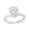 Thumbnail Image 1 of Oval-Cut Lab-Grown Diamond Solitaire Engagement Ring 2-1/2 ct tw 14K White Gold (I/SI2)