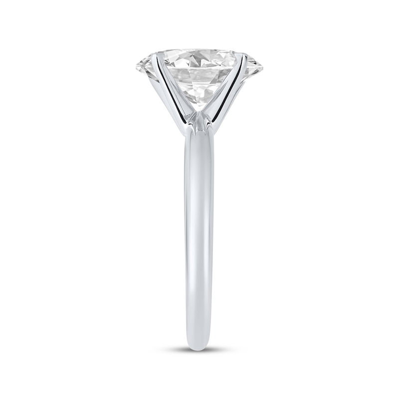 Main Image 2 of Oval-Cut Lab-Grown Diamond Solitaire Engagement Ring 2-1/2 ct tw 14K White Gold (I/SI2)
