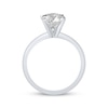 Thumbnail Image 3 of Oval-Cut Lab-Grown Diamond Solitaire Engagement Ring 2-1/2 ct tw 14K White Gold (I/SI2)