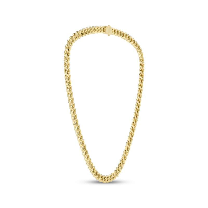 Main Image 4 of KAY Lab-Grown Diamonds Men's Curb Link Necklace 4 ct tw 10K Yellow Gold 22"