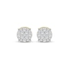 Thumbnail Image 2 of Men's Multi-Diamond Stud Earrings 1/4 ct tw 10K Yellow Gold