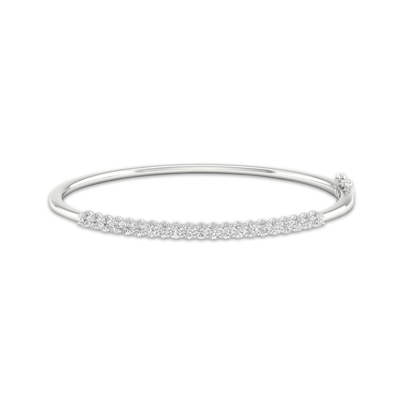 Main Image 1 of Adore Heirloom Certified Diamond Bangle Bracelet 2 ct tw Platinum