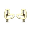 Thumbnail Image 1 of Children's Tilted Heart Outline Huggie Hoop Earrings 14K Yellow Gold