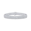 Thumbnail Image 1 of KAY Lab-Grown Diamonds Men's Cuban Link Chain Bracelet 4 ct tw Sterling Silver 8.5"