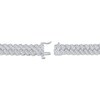 Thumbnail Image 3 of KAY Lab-Grown Diamonds Men's Cuban Link Chain Bracelet 4 ct tw Sterling Silver 8.5"