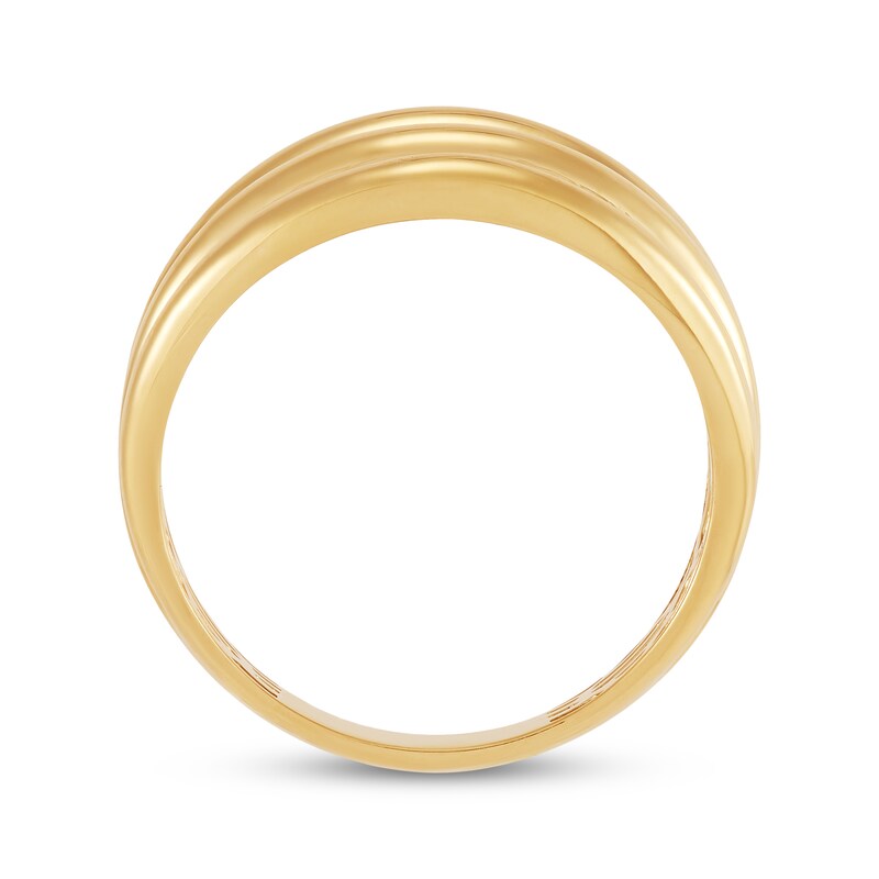 Main Image 3 of Polished Multi-Row Split Ring 10K Yellow Gold
