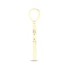 Thumbnail Image 3 of Men's Lab-Grown Diamond Pavé Flared Cross Charm 1/2 ct tw 24K Yellow Gold Vermeil Sterling Silver