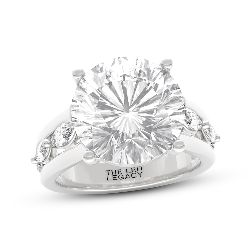Main Image 1 of THE LEO Legacy Lab-Grown Diamond Round-Cut Engagement Ring 8-3/4 ct tw 14K White Gold