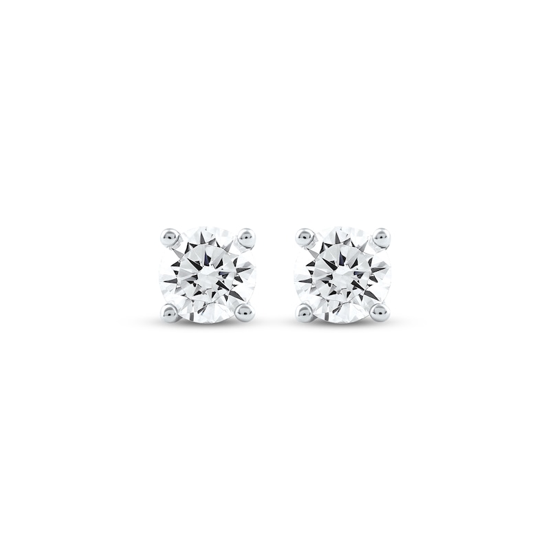 Main Image 2 of KAY Lab-Grown Diamonds Round-Cut Solitaire Stud Earrings 3/4 ct tw 10K White Gold (F/SI2)
