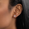 Thumbnail Image 4 of KAY Lab-Grown Diamonds Round-Cut Solitaire Stud Earrings 3/4 ct tw 10K White Gold (F/SI2)