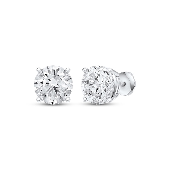 KAY Lab-Grown Diamonds Round-Cut Solitaire Stud Earrings 3 ct tw 14K White Gold (F/SI2)