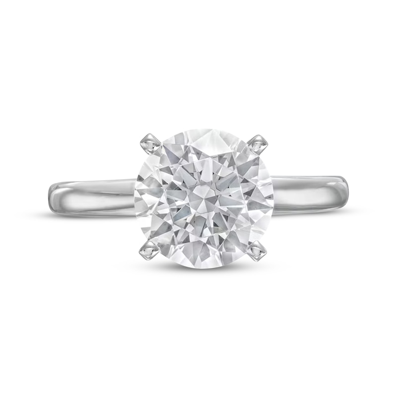 Main Image 3 of Adore Lab-Grown Diamonds Round-Cut Solitaire Engagement Ring 3 ct tw 14K White Gold (F/SI2)