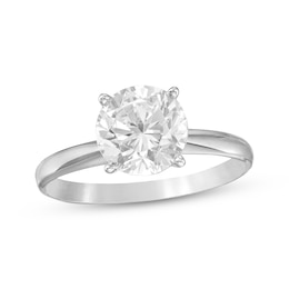 Adore Lab-Grown Diamonds Round-Cut Solitaire Engagement Ring 2 ct tw 14K White Gold (F/SI2)
