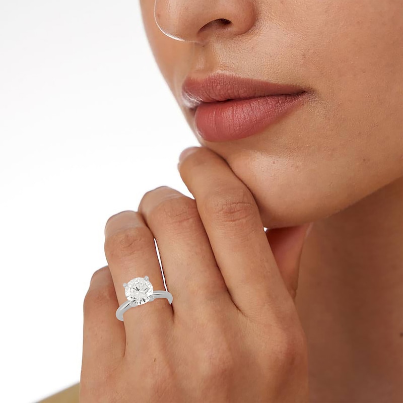 Main Image 4 of Adore Lab-Grown Diamonds Round-Cut Solitaire Engagement Ring 2 ct tw 14K White Gold (F/SI2)