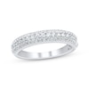 Thumbnail Image 1 of Adore Diamond Three-Row Anniversary Ring 1/2 ct tw 10K White Gold