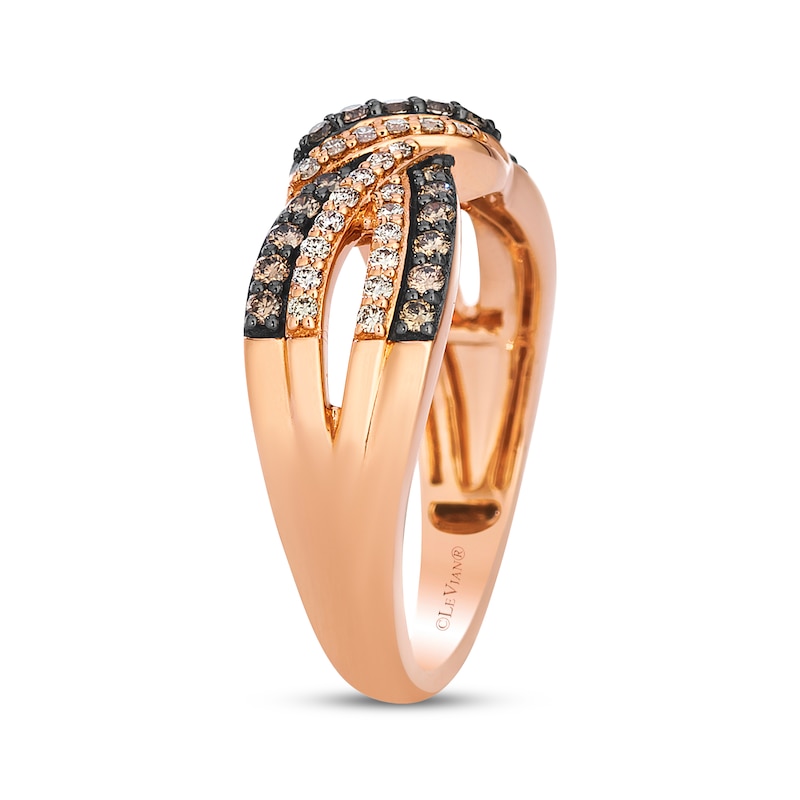 Main Image 2 of Le Vian Diamond Knot Ring 1/2 ct tw 14K Strawberry Gold
