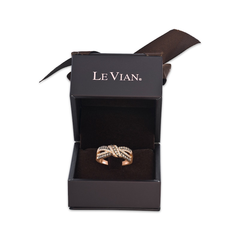 Main Image 5 of Le Vian Diamond Knot Ring 1/2 ct tw 14K Strawberry Gold