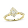 Thumbnail Image 1 of Adore Marquise-Cut Diamond Halo Engagement Ring 1 ct tw 14K Yellow Gold