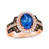 Thumbnail Image 1 of Le Vian Oval-Cut Tanzanite & Diamond Ring 5/8 ct tw 14K Strawberry Gold
