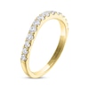 Thumbnail Image 2 of THE LEO Ideal Cut Round-Cut Diamond Wedding Band 1/2 ct tw 14K Yellow Gold