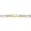 Thumbnail Image 2 of Semi-Solid Curb Chain Station Bracelet 10K Two-Tone Gold 8.5"
