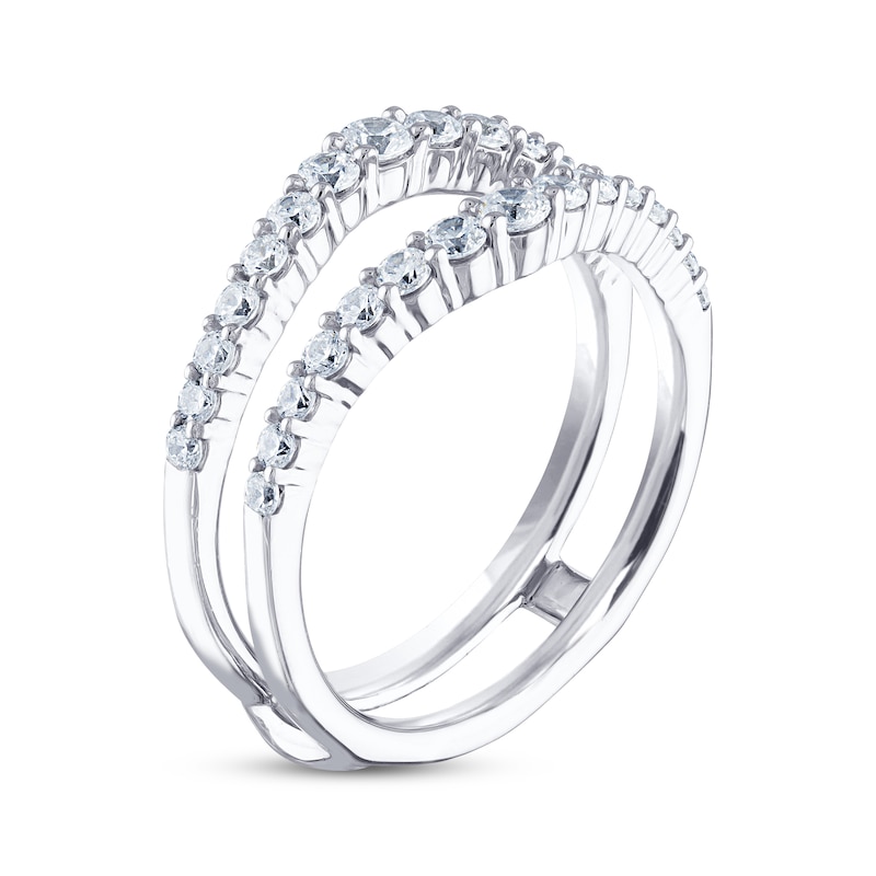 THE LEO Diamond Enhancer Ring 3/4 ct tw Round-cut 14K White Gold