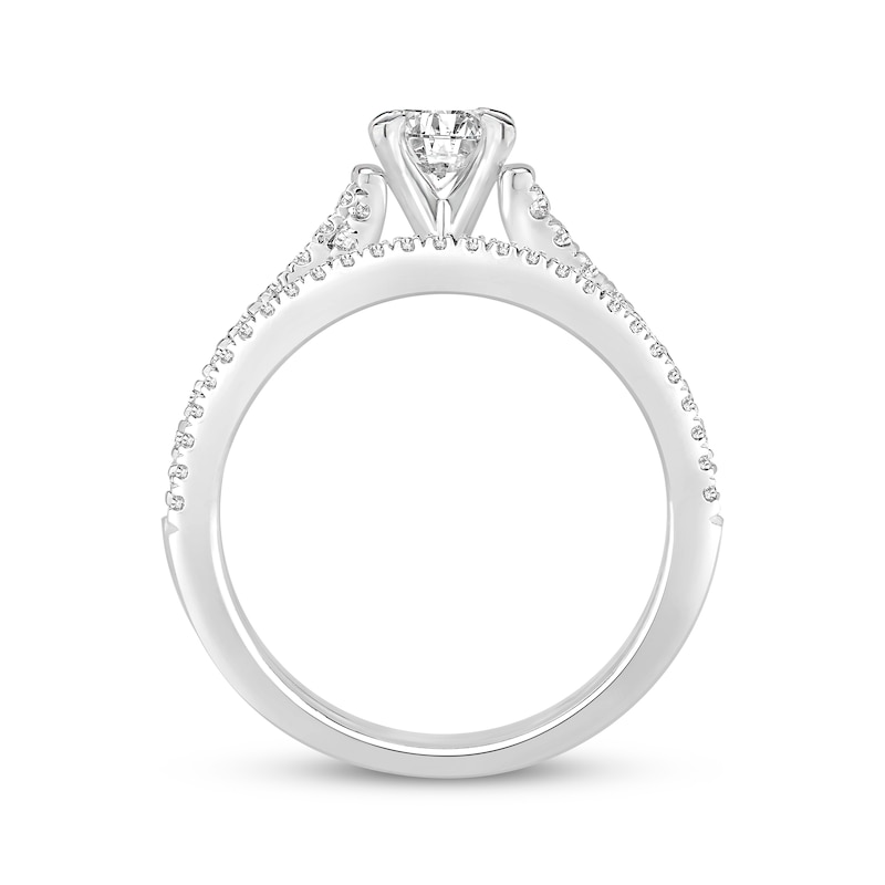 Round-Cut Diamond Bridal Set 7/8 ct tw 14K White Gold
