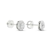 Thumbnail Image 4 of KAY Lab-Grown diamonds Halo Stud Earrings 1/2 ct tw 14K White Gold (F/VS2)