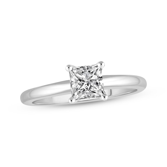 Adore Lab-Grown Diamonds Princess-Cut Solitaire Engagement Ring 3/4 ct tw 14K White Gold (F/VS2)