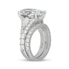 Thumbnail Image 2 of Neil Lane Artistry Oval-Cut Lab-Grown Diamond Bridal Set 10-1/2 ct tw 14K White Gold