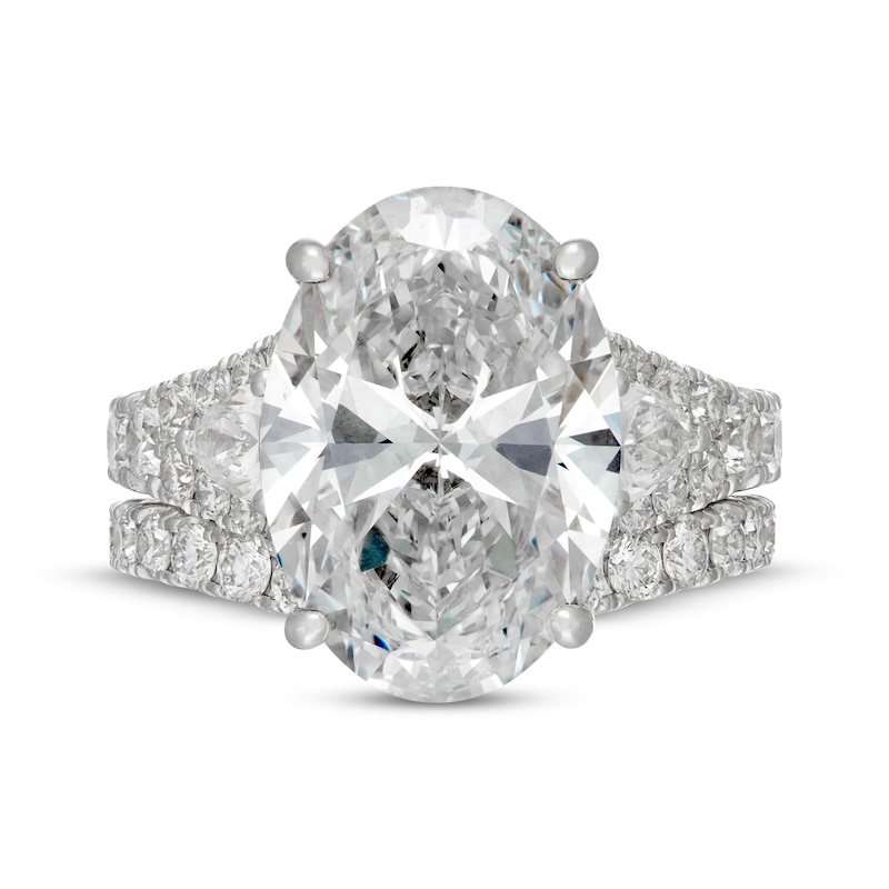Main Image 3 of Neil Lane Artistry Oval-Cut Lab-Grown Diamond Bridal Set 10-1/2 ct tw 14K White Gold