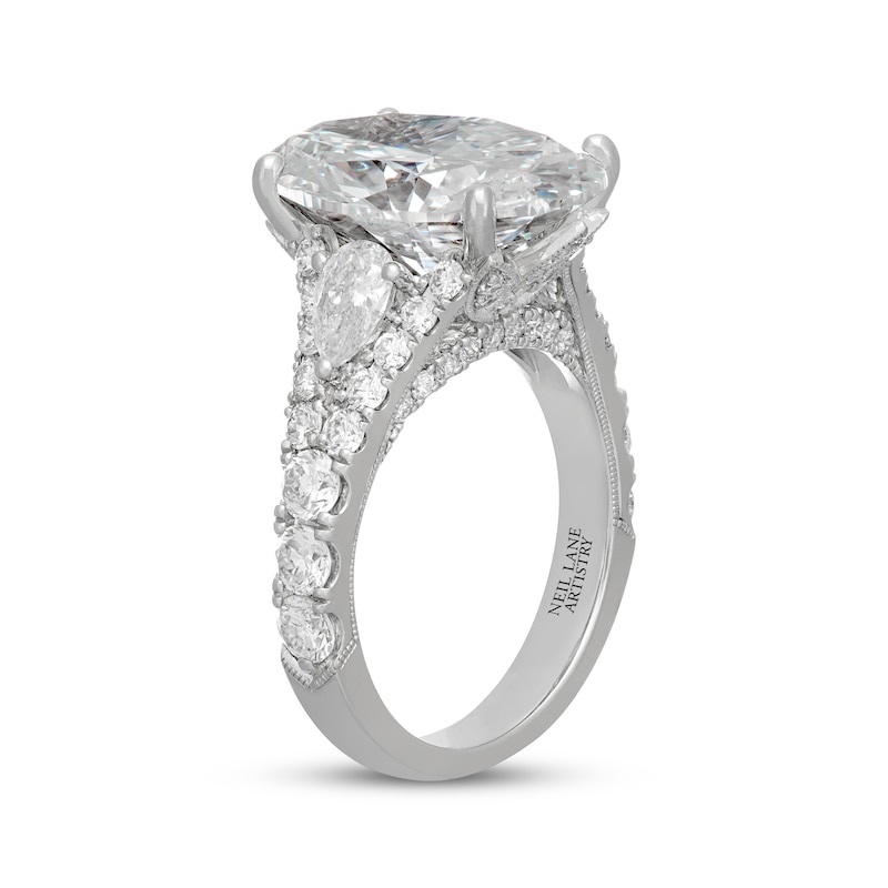 Main Image 2 of Neil Lane Artistry Oval-Cut Lab-Grown Diamond Engagement Ring 10 ct tw 14K White Gold