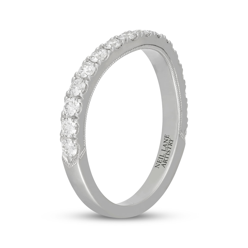 Main Image 8 of Neil Lane Artistry Lab-Grown Diamond Contour Wedding Band 5/8 ct tw 14K White Gold