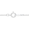Thumbnail Image 3 of Diamond Tilted Heart Necklace 1/8 ct tw Sterling Silver 18"