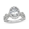 Thumbnail Image 1 of Neil Lane Artistry Heritage Oval-Cut Lab-Grown Diamond Halo Engagement Ring 3 ct tw 14K White Gold
