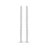 Thumbnail Image 2 of Diamond Inside-Out Oval Hoop Earrings 7 ct tw 14K White Gold 68mm