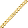 Thumbnail Image 2 of 10mm Hexagon Curb Chain Bracelet Semi-Solid 10K Yellow Gold 8.5"