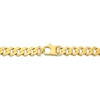 Thumbnail Image 3 of 10mm Hexagon Curb Chain Bracelet Semi-Solid 10K Yellow Gold 8.5"