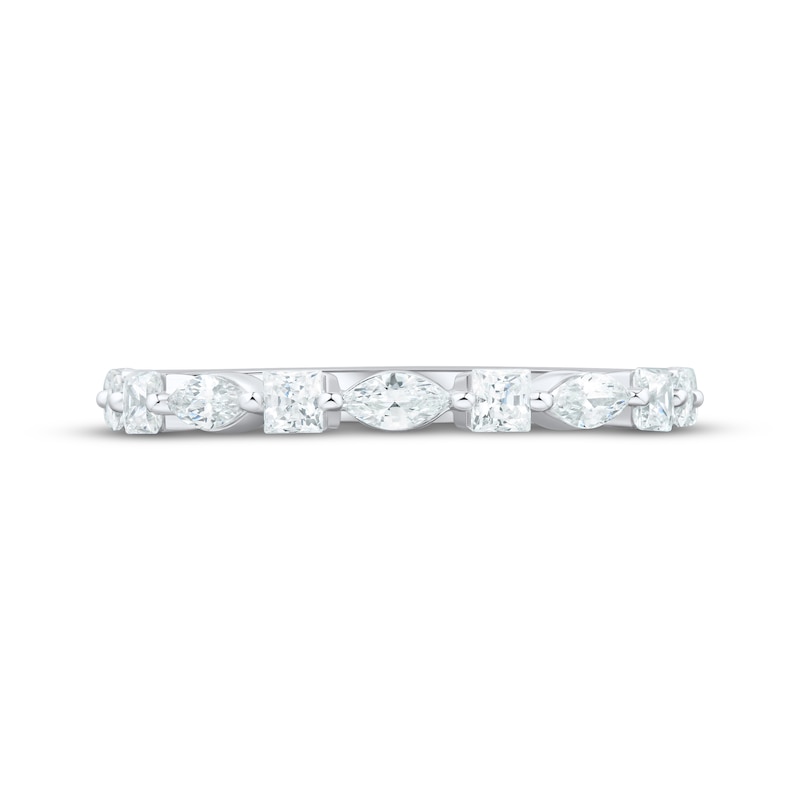 Main Image 3 of Adore Princess & Marquise-Cut Diamond Anniversary Ring 3/4 ct tw 10K White Gold