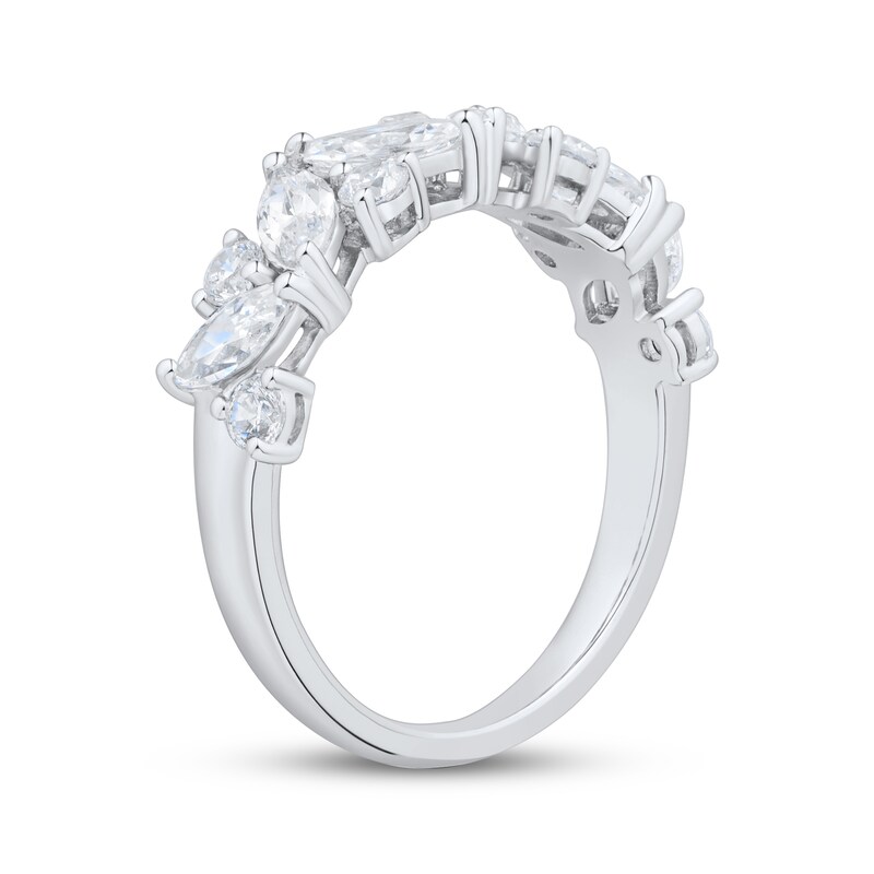 Main Image 2 of Adore Lab-Grown Diamonds Marquise & Round-Cut Diamond Anniversary Ring 1-1/4 ct tw 14K White Gold