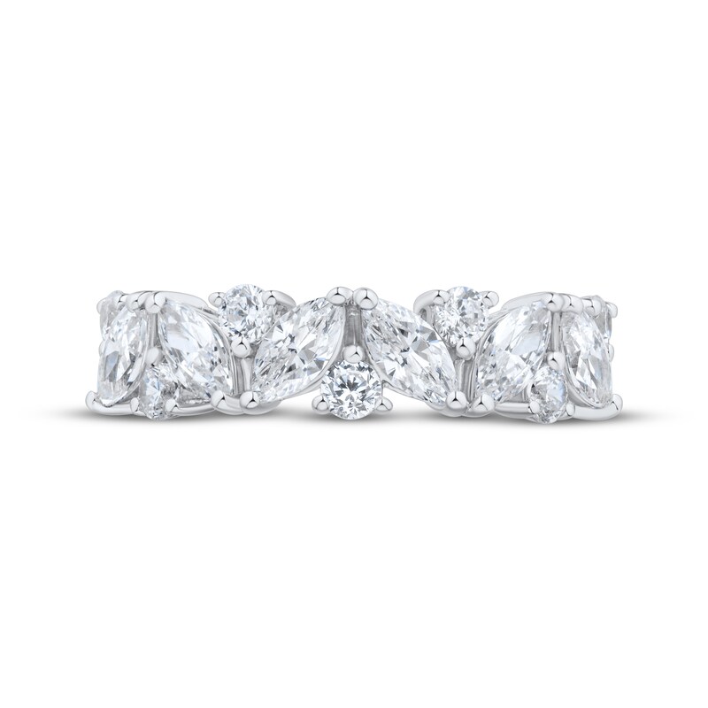 Main Image 3 of Adore Lab-Grown Diamonds Marquise & Round-Cut Diamond Anniversary Ring 1-1/4 ct tw 14K White Gold