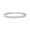 Thumbnail Image 1 of Diamond S-Link Bracelet 1/4 ct tw Sterling Silver 7.5"